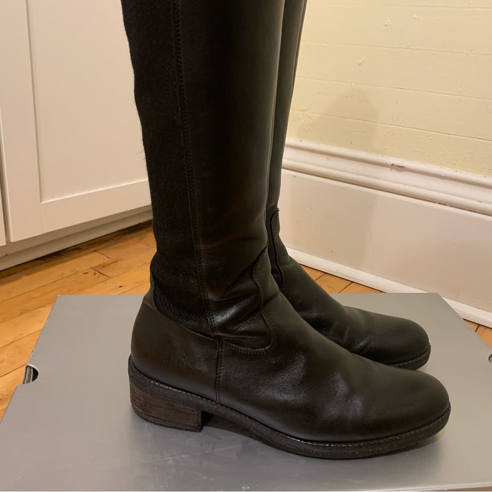 Gabor tall (10.5) black leather boots.